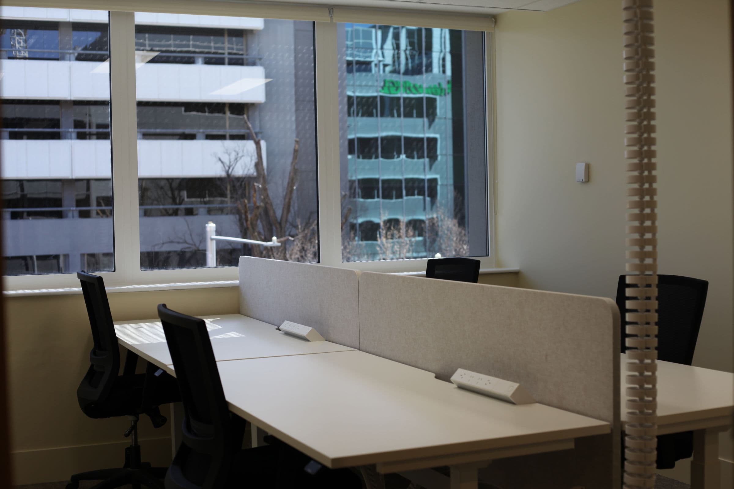 A private office with desks for a small team